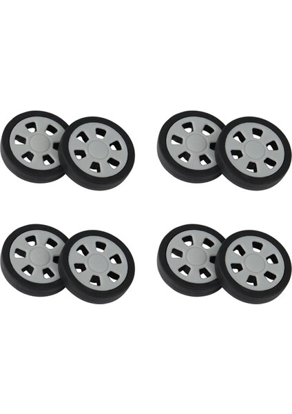 8x Bagaj Aksesuarları Tekerlekler Uçak Bavul Kasnak Silindirleri Dilsiz Tekerlek Aşınmaya Dayanıklı Parça Tamiri 50X12MM (Yurt Dışından)