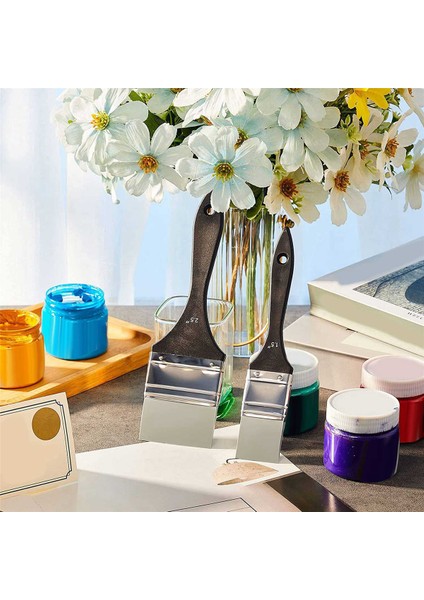 8 Adet Silikon Boya Fırçası Seti Renk Şekillendirici Silikon Fırça Reçine Boya Fırçası Için, 1 1.5 2 2.5 Inç Geniş (Yurt Dışından) fiyatları