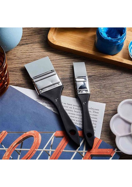 8 Adet Silikon Boya Fırçası Seti Renk Şekillendirici Silikon Fırça Reçine Boya Fırçası Için, 1 1.5 2 2.5 Inç Geniş (Yurt Dışından) indirimleri