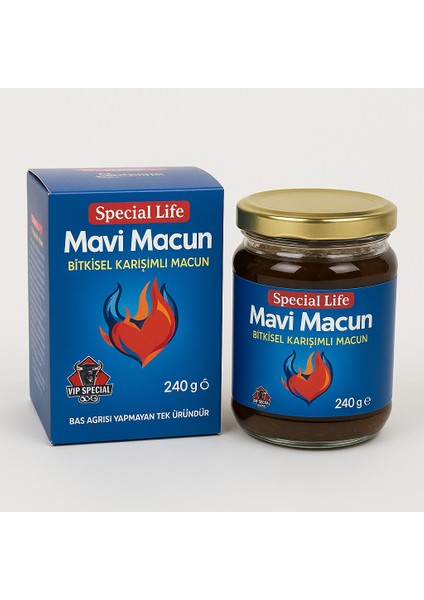 Mavi Macun 240G | Erkeklere Özel Bitkisel Enerji ve Güç Takviyesi
