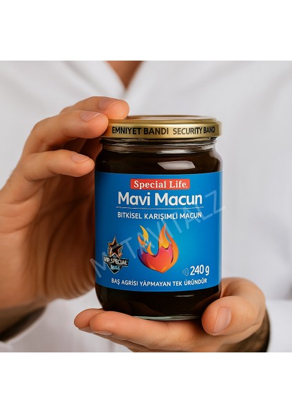 Mavi Macun 240G | Erkeklere Özel Bitkisel Enerji ve Güç Takviyesi