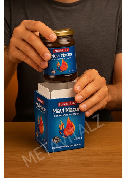 Mavi Macun 240G | Erkeklere Özel Bitkisel Enerji ve Güç Takviyesi