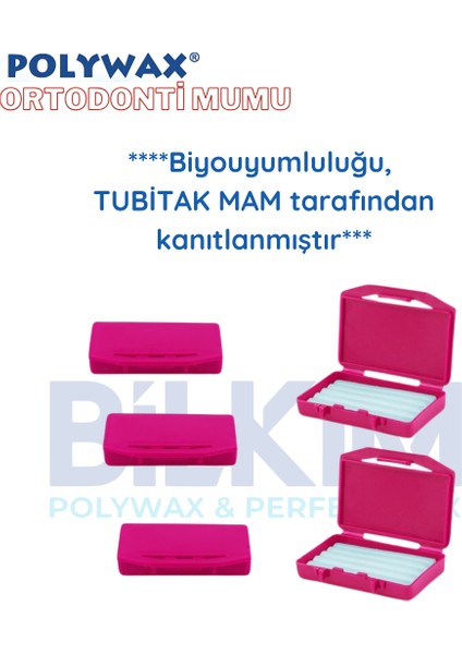 5 Adet Çilek Aromalı Ortodonti Mumu- Diş Teli Mumu - Braket Mumu Wax- Ortodontik Wax