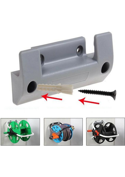 Adet Bahçe Hortumu Makarası Tutucu Pvc Duvara Monte Bahçe Hortumu Askı Boru Tutucu 8 Adet Genişletme Vidaları ile (Yurt Dışından)