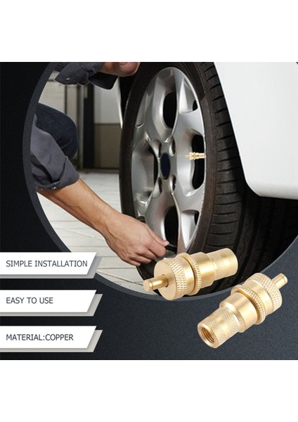 5 Adet Offroad Pirinç Lastik Havalandırma Makinesi S Kiti Otomatik 6-30PSI Lastik Lastik Basıncı Tahliye Vanası Deflatörler Hava Alma Vanası (Yurt Dışından)