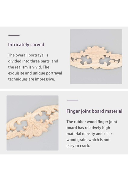 8 Adet Ahşap Oyma Onlay Aplikler Ahşap Oyma Çıkartması Boyasız Mobilya Dekorasyon Ev Kapı Dolabı Dekorasyon (Yurt Dışından) fırsatları