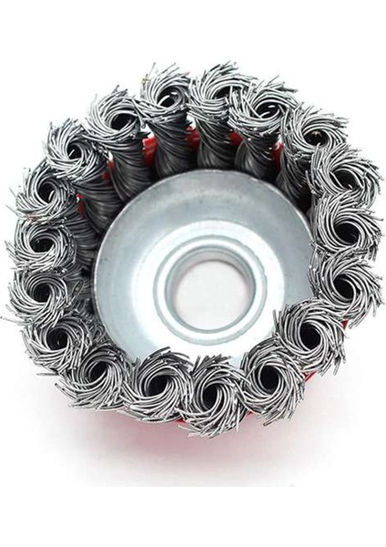 4pc 3 Inç Bükülmüş Tel Tel Çark Seti Kase Şeklinde Disk Bükülmüş Tel Parlatma ve Pas Alma Çarkı (Yurt Dışından)
