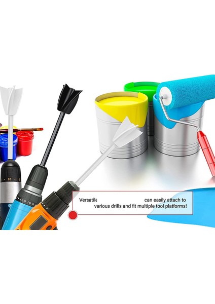Matkap Için 8 Adet Epoksi Karıştırıcı Aparatı, Yeniden Kullanılabilir Boya ve Epoksi Reçine, Boya, Seramik Sırını Karıştırmak Için Reçine Karıştırıcı Küreği (Yurt Dışından) modelleri