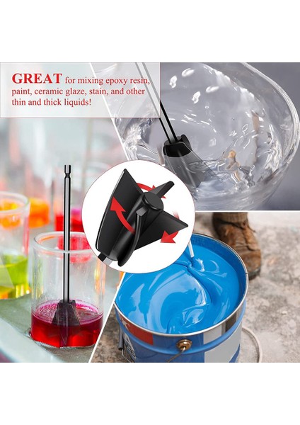 Matkap Için 8 Adet Epoksi Karıştırıcı Aparatı, Yeniden Kullanılabilir Boya ve Epoksi Reçine, Boya, Seramik Sırını Karıştırmak Için Reçine Karıştırıcı Küreği (Yurt Dışından) fırsatları