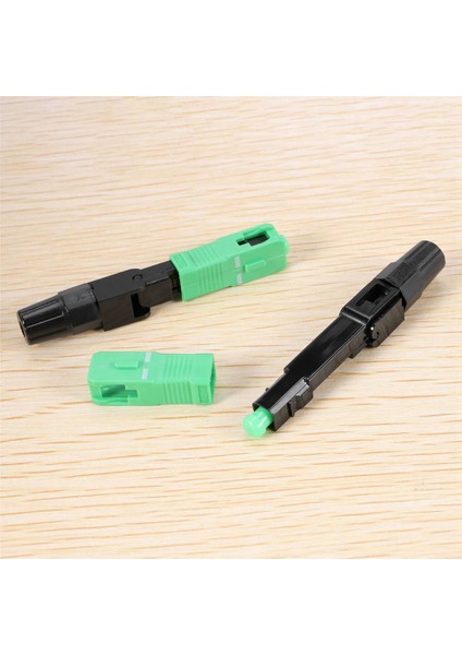 100 Adet Sc/fiber Optik Konektör Gömülü Tek Modlu Bileşen Fiber Optik Hızlı Bağlantı-Siyah + Yeşil (Yurt Dışından) fırsatları