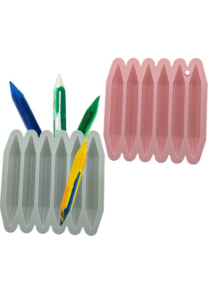 Mum Boya Geri Dönüşüm Kalıbı 2 Paket, 3D Mum Boya Silikon Kalıp, Fırın, Saf Silikon, Dayanıklı ve Yeniden Kullanılabilir Mum Boya Kalıbı (Yurt Dışından)