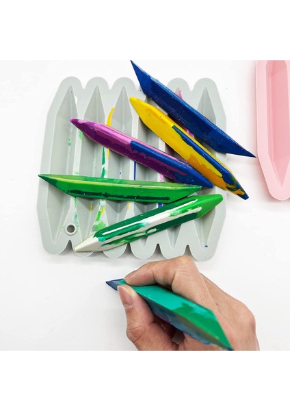 Mum Boya Geri Dönüşüm Kalıbı 2 Paket, 3D Mum Boya Silikon Kalıp, Fırın, Saf Silikon, Dayanıklı ve Yeniden Kullanılabilir Mum Boya Kalıbı (Yurt Dışından) modelleri