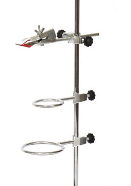 2x Laboratuvar Sınıfı Metal Donanım Destek Standı, 4 Imbik Halkalı Astarlı Büret Kelepçesi (2 Inç, 3 Inç Çap) (Yurt Dışından) modelleri