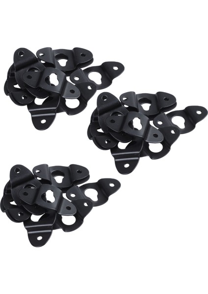 30PCS Ses Hoparlör Duvara Monte Demir Askı Plakası Siyah 4.8cm Uzun (Yurt Dışından)