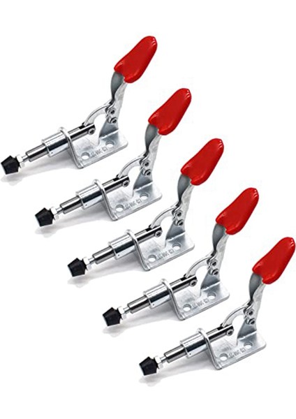 5 Adet Çekme Mandalı 301AM Ayarlanabilir Manivelalı Kelepçe Zamanlı Kelepçe Itme Çekme Manivelalı Kelepçe Hızlı Bırakma El Aleti (Yurt Dışından)