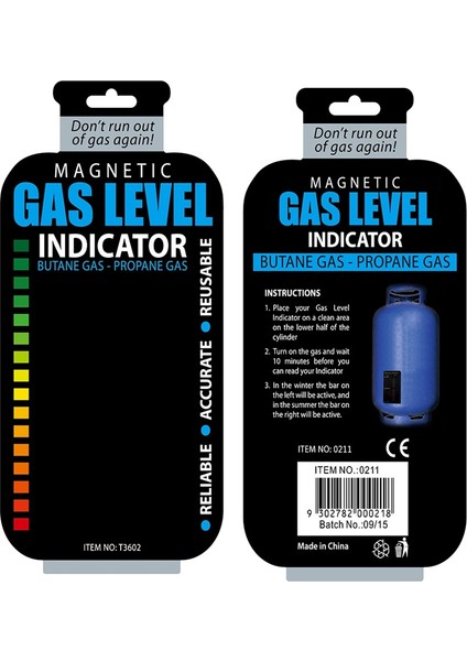 Manyetik Gaz Silindir Aracı Gaz Tankı Seviye Göstergesi Propan Bütan Yakıt Göstergesi Karavan Şişesi Sıcaklık Ölçümü (Yurt Dışından) modelleri