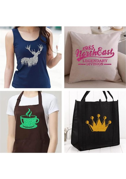 Glitter Isı Transferi Vinil, 26 Yaprak 12X10 Inç Htv Vinil, Dıy T-Shirt Için Vinil Paketi Üzerinde Demir, Isı Basın Vinil (Yurt Dışından) fırsatları