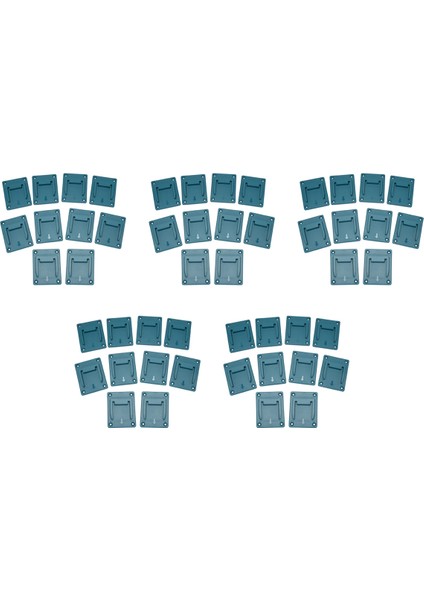 50 Adet Makine Tutucu Duvara Monte Depolama Braketi Sabitleme Cihazları Için 18V Elektrikli Aletler Mavi (Yurt Dışından)