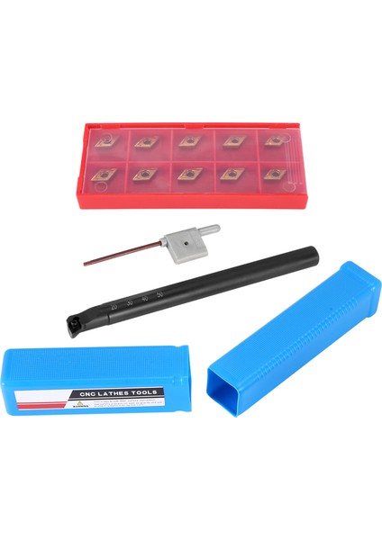 12 Adet DCMT0702 Karbür Uçlar + S12M-SDUCR07 Sıkıcı Bar 150MM Anahtarı ile Cnc Torna Iç Torna Araçları (Yurt Dışından)