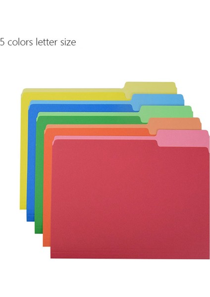 Manila Renkli Beş Renkli Tek Sayfalı Klasör Kağıt Depolama Klasörü Tek Parça Klasör Ofis Veri Sınıflandırması (Yurt Dışından) modelleri