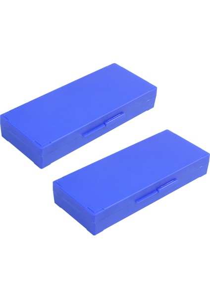 2x Plastik 50 Yer Mikroslayt Slayt Mikroskop Kutusu, Mavi (Yurt Dışından)