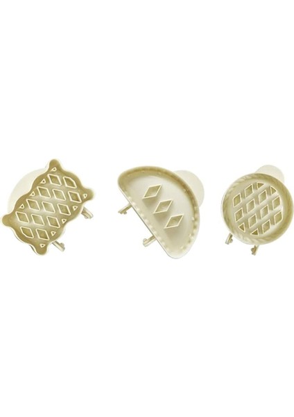 Mini El Pasta Kalıp Seti, Kafes Cep Pasta Presi, Dayanıklı Abs Plastik Hamur Kalıbı (Yurt Dışından)