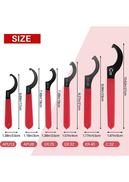 6 Parça Ingiliz Anahtarı Seti Ayarlanabilir Coilover Anahtarı Somun Anahtarları Kanca Anahtarları Aletler Coilover Anahtarı Çelik Anahtar (Yurt Dışından)