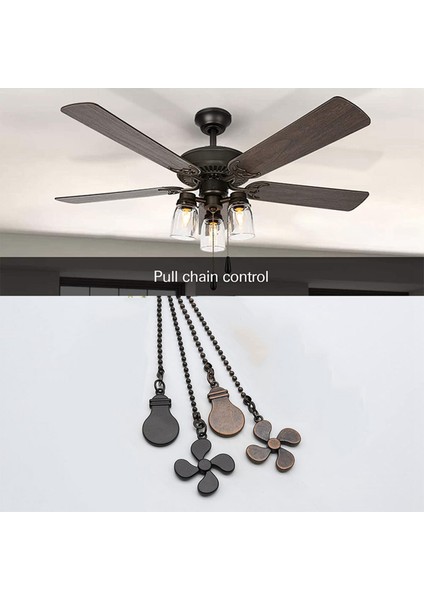 8 Adet Tavan Vantilatörü Çekme Zinciri Seti, Ampul ve Fan Desen Çekme Zinciri Uzatma Fanı Çekme Zinciri Kolye 12 Inç (Kırmızı Bronz) (Yurt Dışından) indirimleri