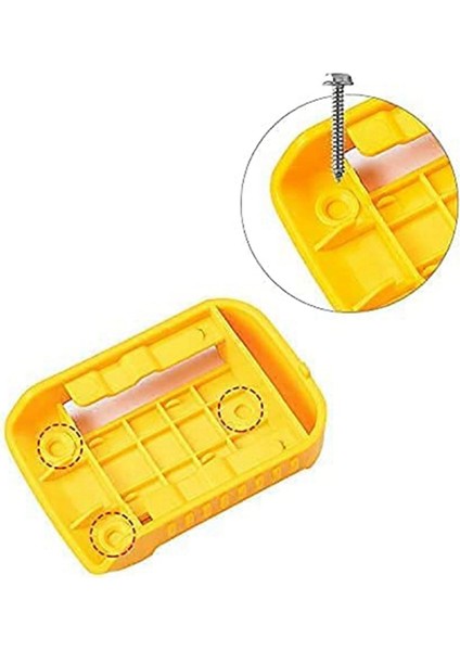 10 Paket Pil Tutucu Dock 20V 60V Pil Için Bağlar, Duvar Paneli Raf Kemer Klipsi Depolama Organizatör Koruyucu (Yurt Dışından)