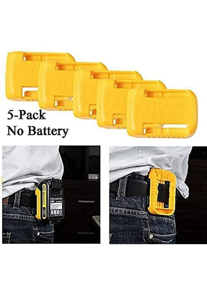 10 Paket Pil Tutucu Dock 20V 60V Pil Için Bağlar, Duvar Paneli Raf Kemer Klipsi Depolama Organizatör Koruyucu (Yurt Dışından)