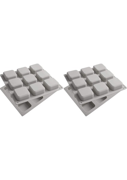 4 Paket Silikon Sabun 9 Kaviteler Kare Sabun Kalıp Dıy El Yapımı Silikon Kalıp Sabun Yapımı Için (Yurt Dışından)