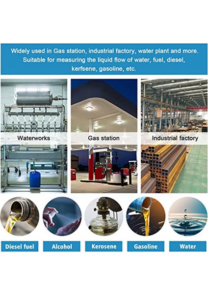 2x Türbin Akış Ölçer Dijital Yakıt Akış Ölçer 2.37-26.41GPM Su Yakıt Yağı Için, 1in Npt (Yurt Dışından) fiyatları
