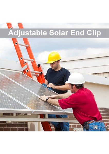 12 Paket Güneş Modülü Tutucu Uç Kelepçesi, Güneş Paneli Montajı Için Uç Kelepçesi, Pv Güneş Modülü Sabitlemeleri Için Yan Kelepçe 30MM (Yurt Dışından)