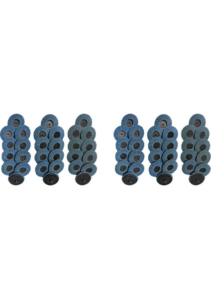 60 Adet 2 Inç Hızlı Değişim Flap Disk 40/80/120 Grit Flap Diskler Açılı Taşlama Için Zımpara Diski (Yurt Dışından)