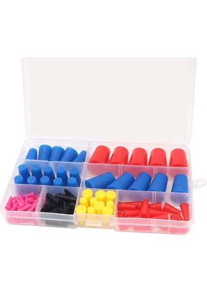 105 Adet 1/16 Inç Ila 5/8 Inç Silikon Kauçuk Konik Fiş Çeşitleri Kitleri Toz Kaplama Sırasında Delikleri Maskelemek Için (Yurt Dışından)