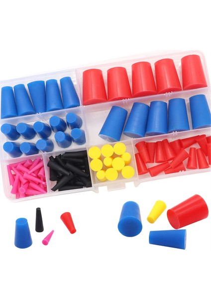 105 Adet 1/16 Inç Ila 5/8 Inç Silikon Kauçuk Konik Fiş Çeşitleri Kitleri Toz Kaplama Sırasında Delikleri Maskelemek Için (Yurt Dışından) indirimleri