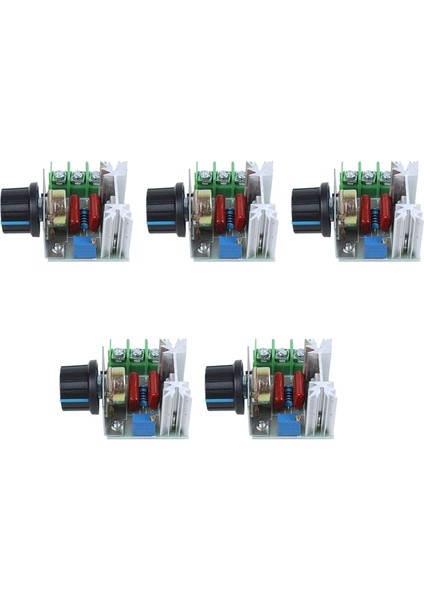 5x Voltaj Kontrol Regülatörü Hız Dimmer Scr 2000W Ac 220V (Yurt Dışından)