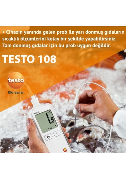 108 Kablolu Problu Sıcaklık Ölçer