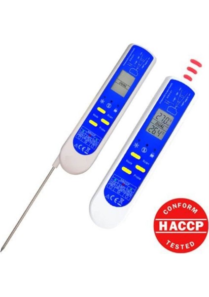 Amt 206 Lazerli ve Daldırma Problu Gıda Termometresi