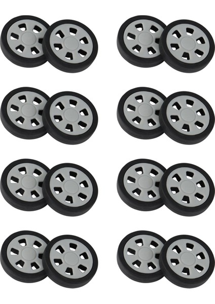 16X Bagaj Aksesuarları Tekerlekler Uçak Bavul Kasnak Silindirleri Dilsiz Tekerlek Aşınmaya Dayanıklı Parça Tamiri 50X12MM (Yurt Dışından)