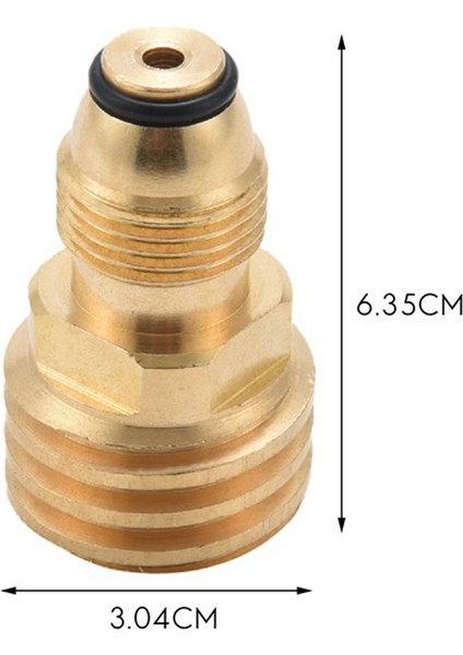 2 Adet Propan Gaz Adaptörü Lp Tankı Servis Valfını Qcc1/type1 Çıkış Pirinç Adaptörüne Dönüştürür (Yurt Dışından)