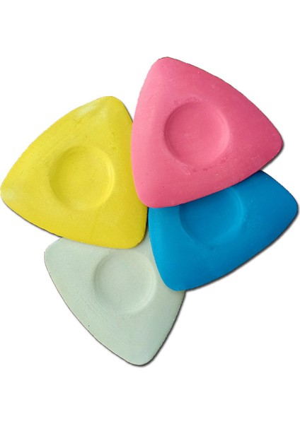 10 Adet Profesyonel Üçgen Tebeşir Dikiş Kumaş Tebeşir Renkli Üç Köşeli Sert ve Kırılmaz Boyama Tozu (Yurt Dışından)