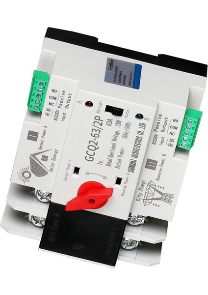 2x Fotovoltaik Güneş Enerjisi Otomatik Transfer Anahtarı Din Ray 2p 63A AC220V Pv Sistemi Şehir Gücüne Güç (Yurt Dışından) fırsatları