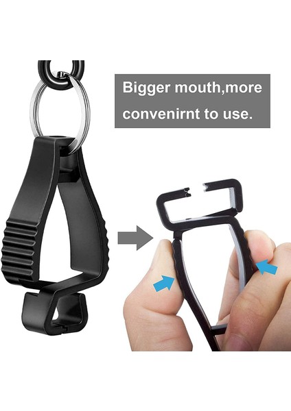 6 Adet Eldiven Klipleri Iş Eldiveni Tutucular Eldiven Kemer Klipsi Metal Karabinalar ile Inşaat Işçisi Için Koruyucu Emek (Yurt Dışından) fırsatları