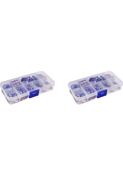 Paslanmaz Çelik Düz Pul Seti 1160 Parça, 9 Boyut - M2 M2.5 M3 M5 M6 M8 M10 M12 (Yurt Dışından)