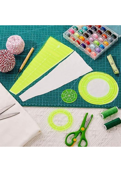 10 Parçalı Set Özel Şekilli Dikiş Patchwork Cetvel Dıy Dikiş Cetvel Patchwork Aracı Yorgan Cetvel Kesme Desen (Yurt Dışından)