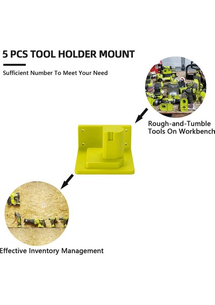 5 Paket Alet Matkap Montaj Tutacağı, 20 Vidalı 18V Alet Tutucu Dock Askısına Uygun (Yurt Dışından) fiyatları
