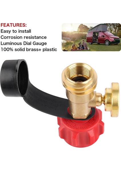 Propan Tankı Göstergesi Seviye Göstergesi Kaçak Dedektörü Gaz Basıncı Ölçer, Gaz Izgarası, Fener, Isıtıcı Için Evrensel (Yurt Dışından) modelleri