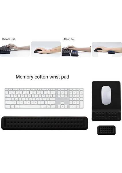 Klavye Bilek Desteği, Klavye ve Fare Için Bilek Desteği, Ergonomik Hafızalı Köpük Klavye Mouse Pad Seti (Yurt Dışından) indirimleri