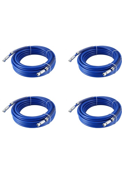 4x 15M Püskürtme Hortumu Havasız Boya Hortumu 1/4 Inç Havasız Püskürtücü 3600 Psı Yüksek Basınçlı Fiber Boru Püskürtücü Aracı Için (Yurt Dışından)